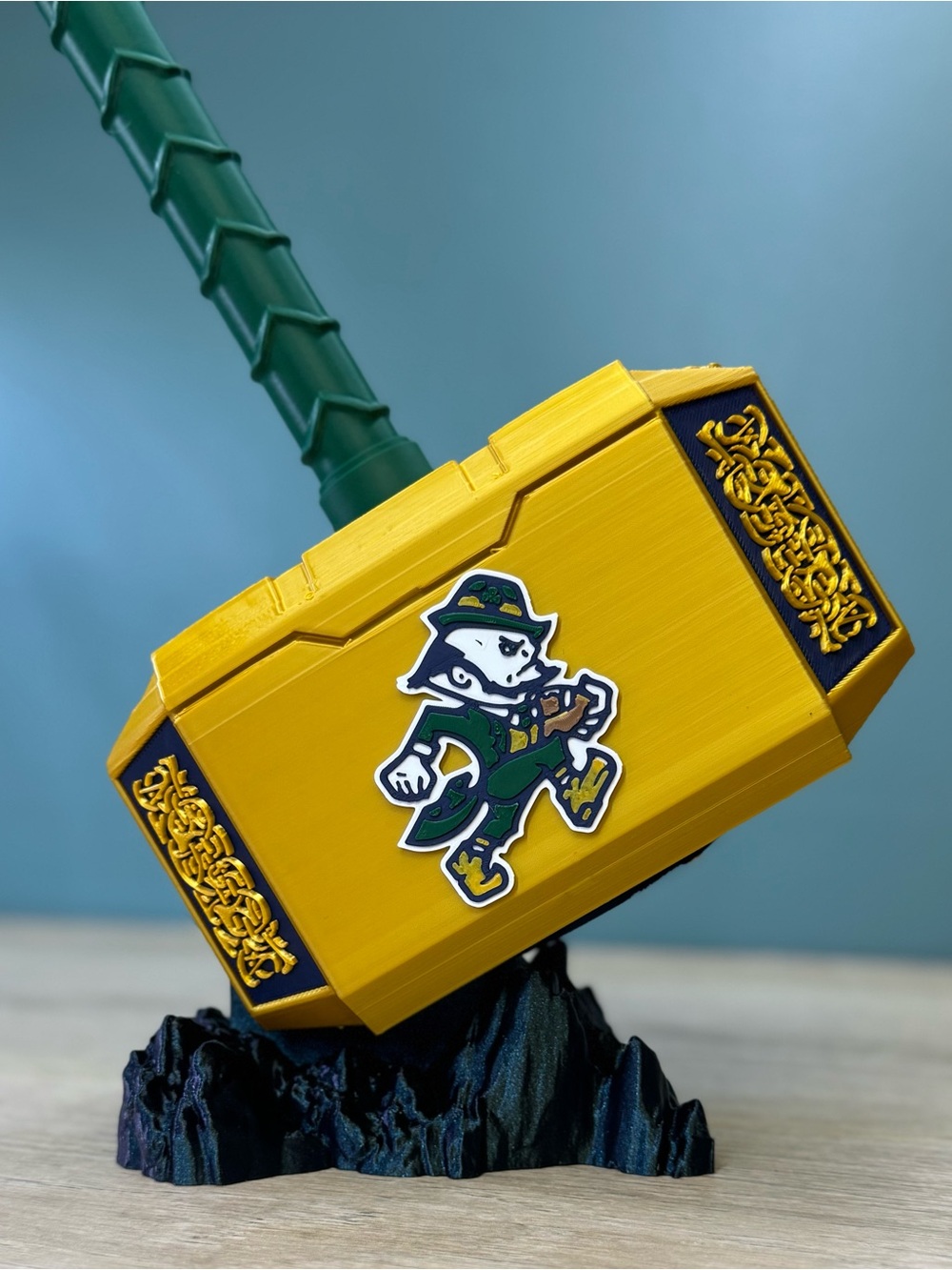 Notre Dame Fighting Irish Thor Hammer & Rock NCAA Collegiate Fan Gift
